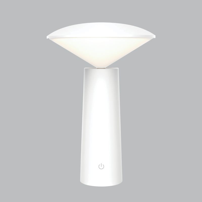 Rechargeable Mini LED Table Lamp with Touch Control Switch and USB Charging Cable (TL656 WHITE)