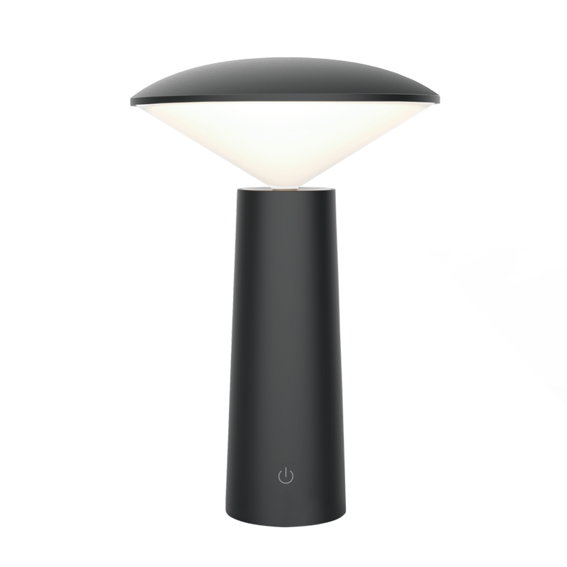 Rechargeable Mini LED Table Lamp with Touch Control Switch and USB Charging Cable (TL655 BLACK)