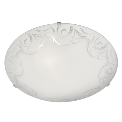 Metal and Patterned Frosted Glass with Clear Plastic Clips (CF190 TYPE D)