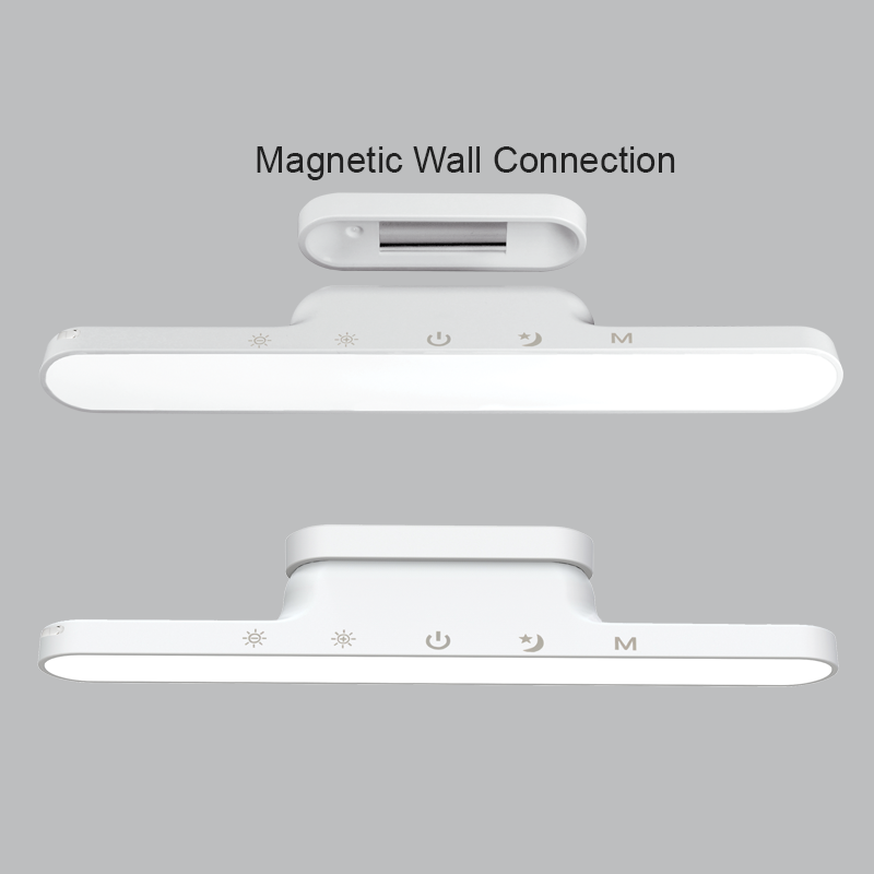 Magnetic Rechargeable LED Table or Wall Lamp with Touch Control, USB Cable (TL683 WHITE)