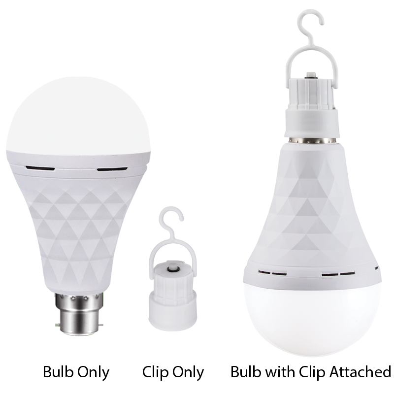 A80 LED Emergency Rechargeable Bulb, With Clip and Switch (BULB LED 297)