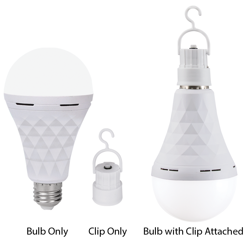 A80 LED Emergency Rechargeable Bulb, With Clip and Switch (BULB LED 296)