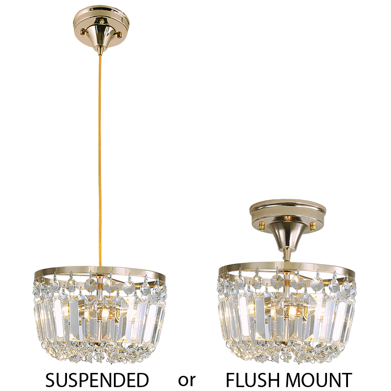 2 in 1 Pendant and Ceiling Light (PEN828 GOLD)