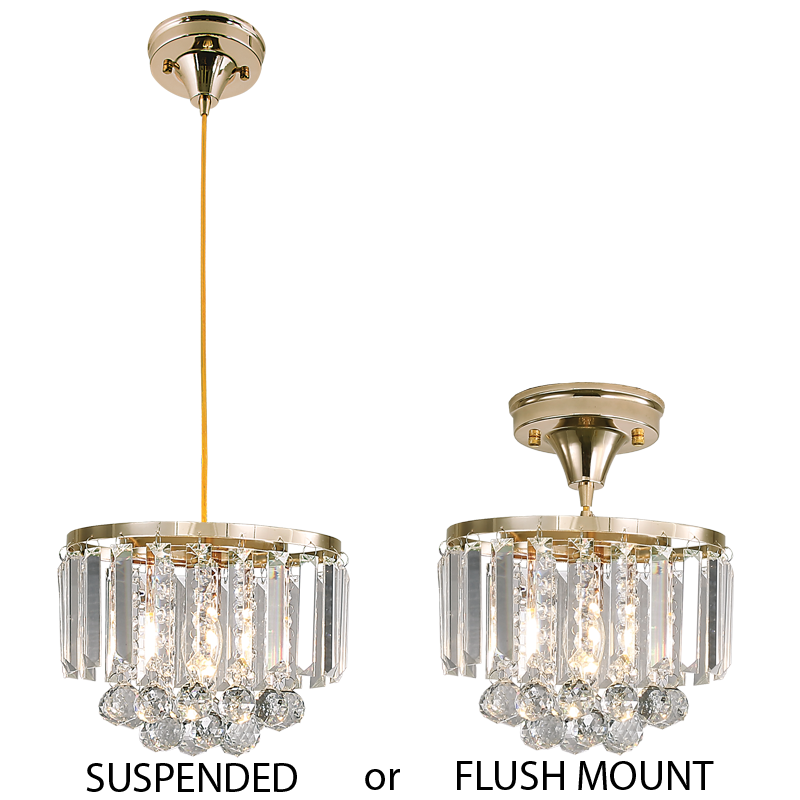 2 in 1 Pendant and Ceiling Light (PEN826 GOLD)