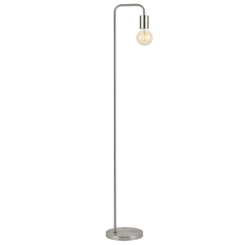 Metal Floor Lamp with On/Off Foot Switch (SL410 SATIN)