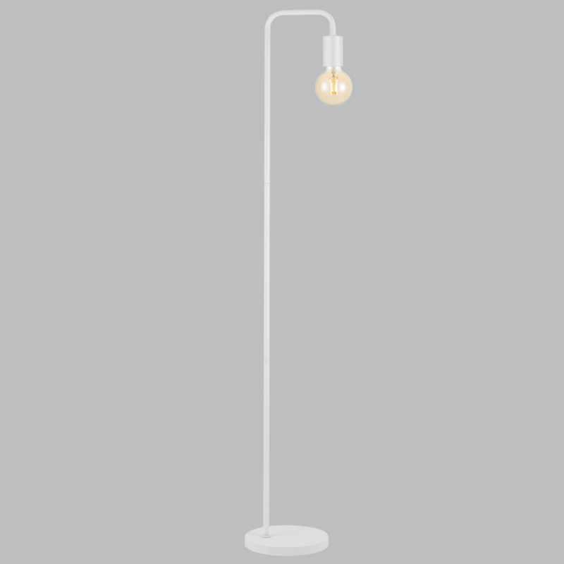 Metal Floor Lamp with On/Off Foot Switch (SL409 WHITE)