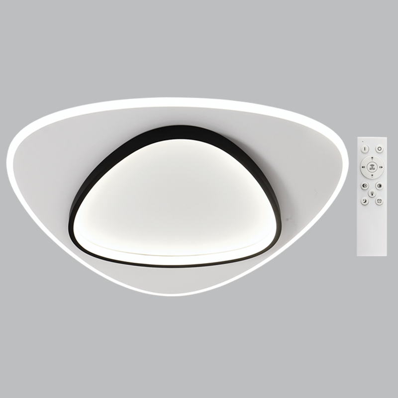 Metal, Acrylic and PVC Ceiling Fitting with 2.4G Dimmable Remote Control (CF279 BK/WH)