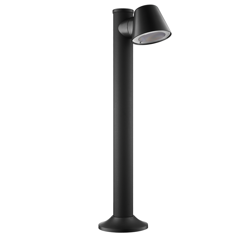 Plastic Bollard with Clear PC Cover, IP54 (LFL032 BLACK)