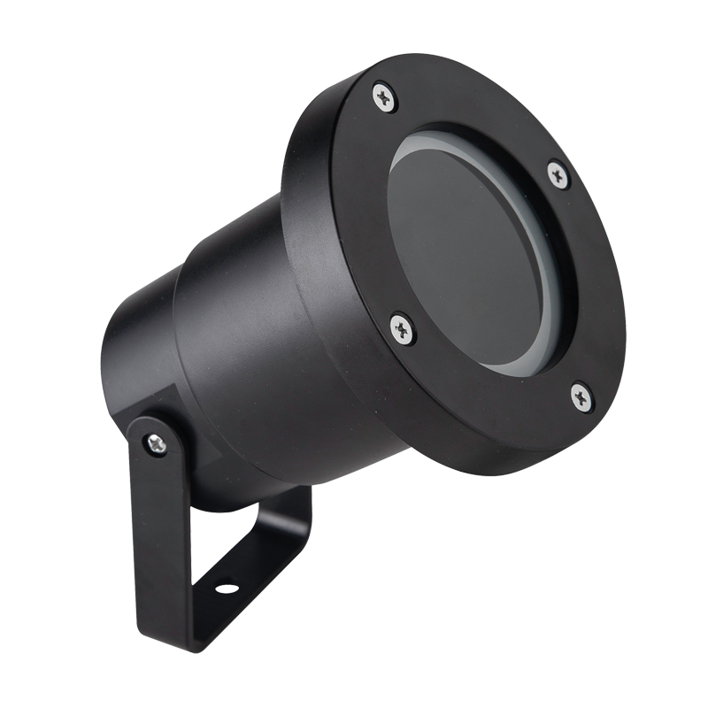 Garden Spot with Clear Glass Cover, IP65 (GS015 BLACK)