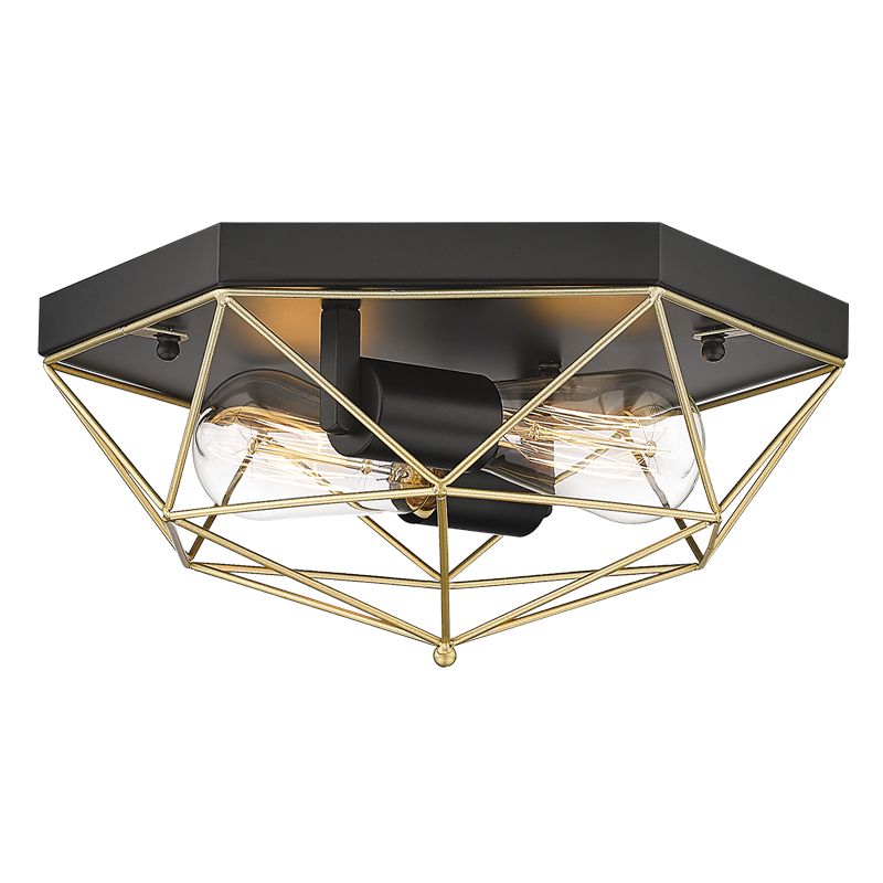 Metal Ceiling Fitting (CF439 BLACK/GOLD)