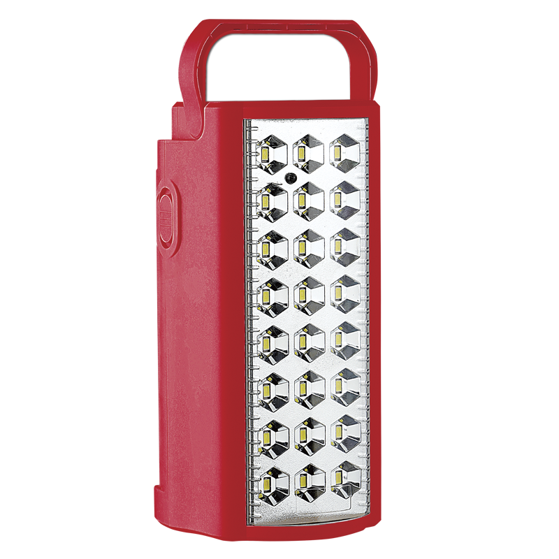 LED Rechargeable Emergency Light with Handle (BULB LED 938 RED)
