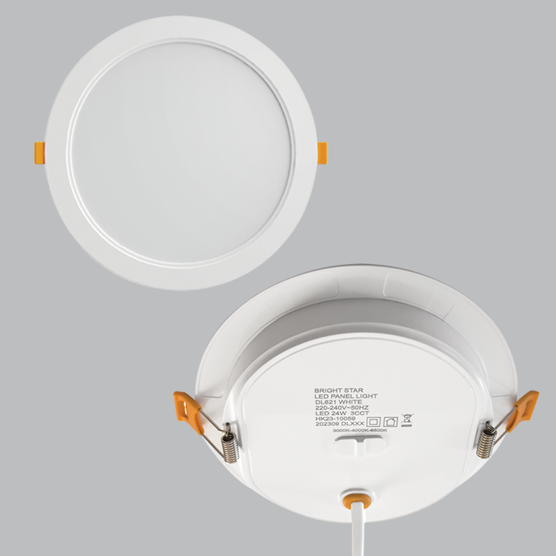 LED Panel Light with Colour Changing Switch on the back of the Downlight, IP54 (DL621 WHITE)
