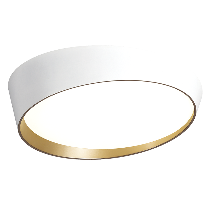 Metal Ceiling Fitting with Acrylic Diffuser (CF445 WHITE/COPPER)