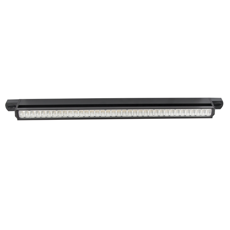 Aluminium and PC Tracklight with Rotatable LED Arm (S097/36W BLACK)