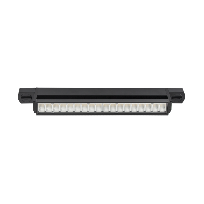 Aluminium and PC Tracklight with Rotatable LED Arm (S096/20W BLACK)