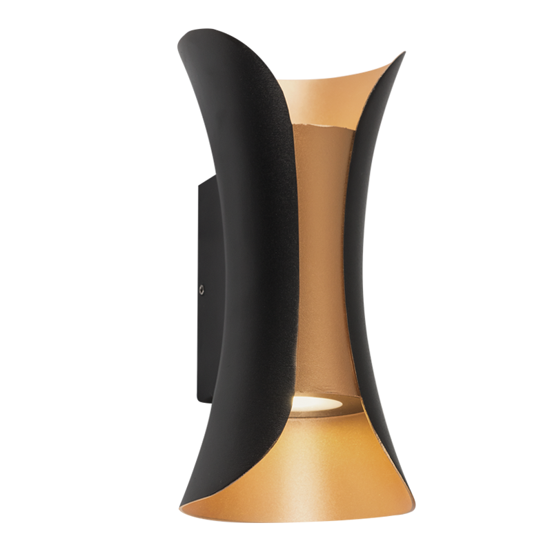 Die Cast Aluminium, Up and Down Facing, IP54 (L562 BLACK/GOLD)