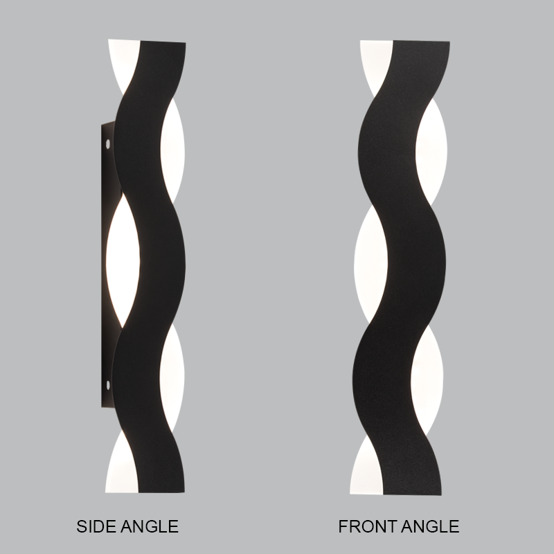 LED Wall Bracket, IP54 (L550 BLACK)
