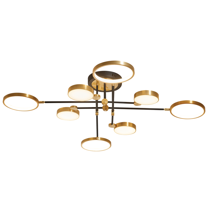 8 Light LED Metal Ceiling Fitting (CF472/8 LED)