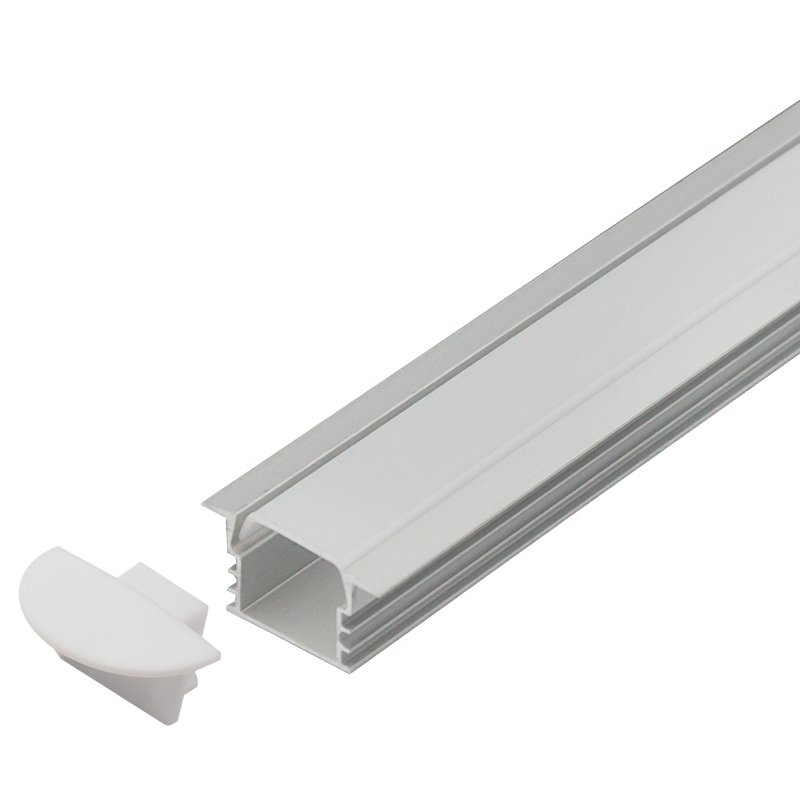 Silver Recessed Aluminium Profile with PC Cover (HVS424 RECESS 2M & HVS419 RECESS 3M)