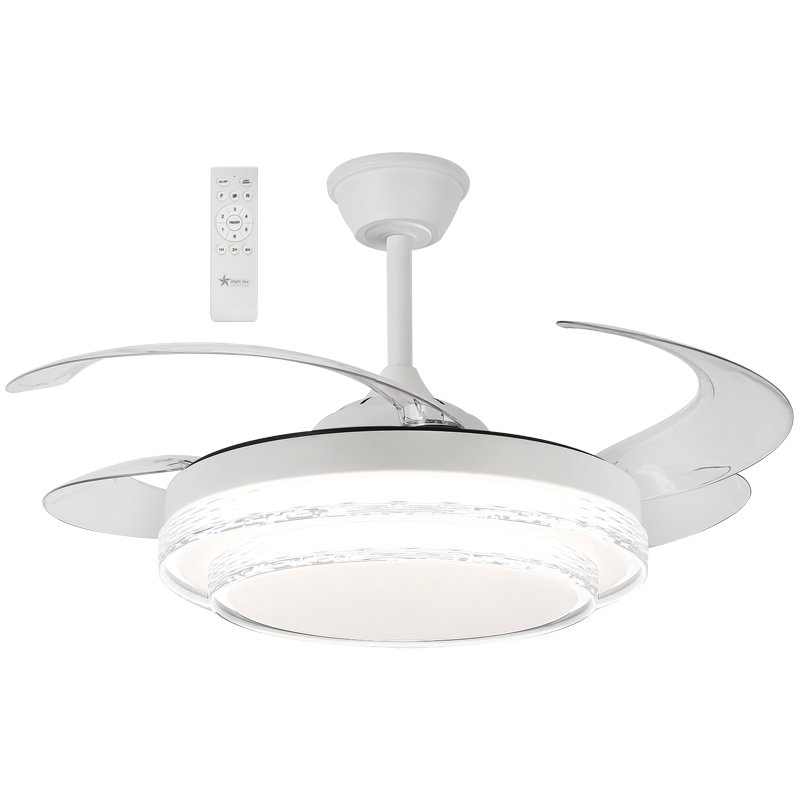 White with Clear ABS Retractable Blades (FCF094 WHITE)