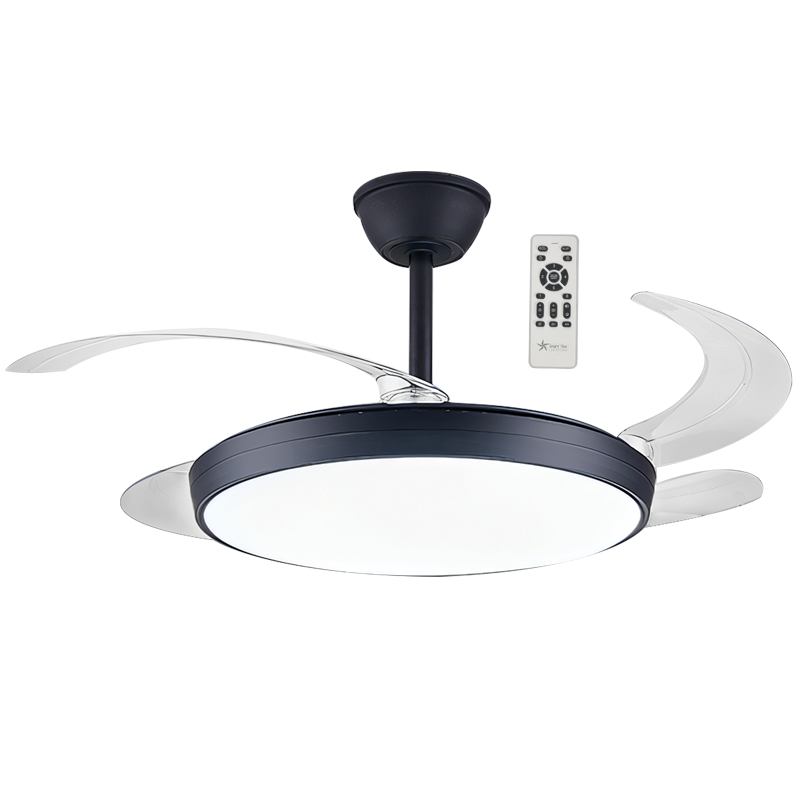 Black with Clear ABS Retractable Blades (FCF093 BLACK)