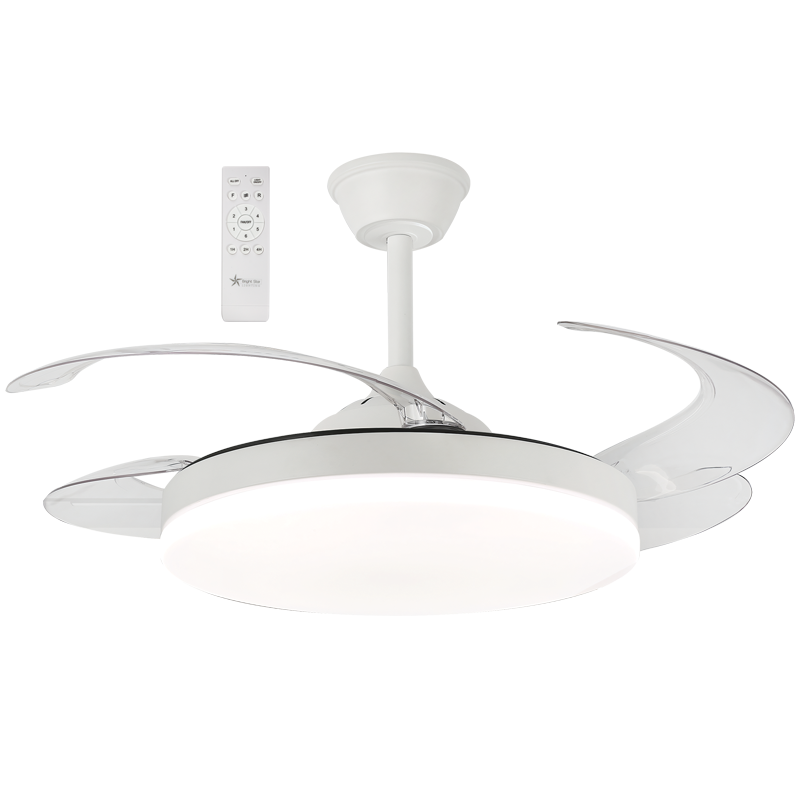 White with Clear ABS Retractable Blades (FCF092 WHITE)