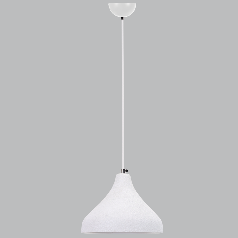 Metal Pendant with Ceramic Shade (PEN931 WHITE)