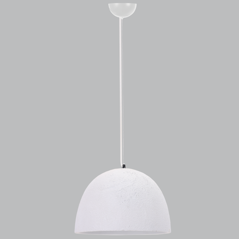 Metal Pendant with Ceramic Shade (PEN930 WHITE)