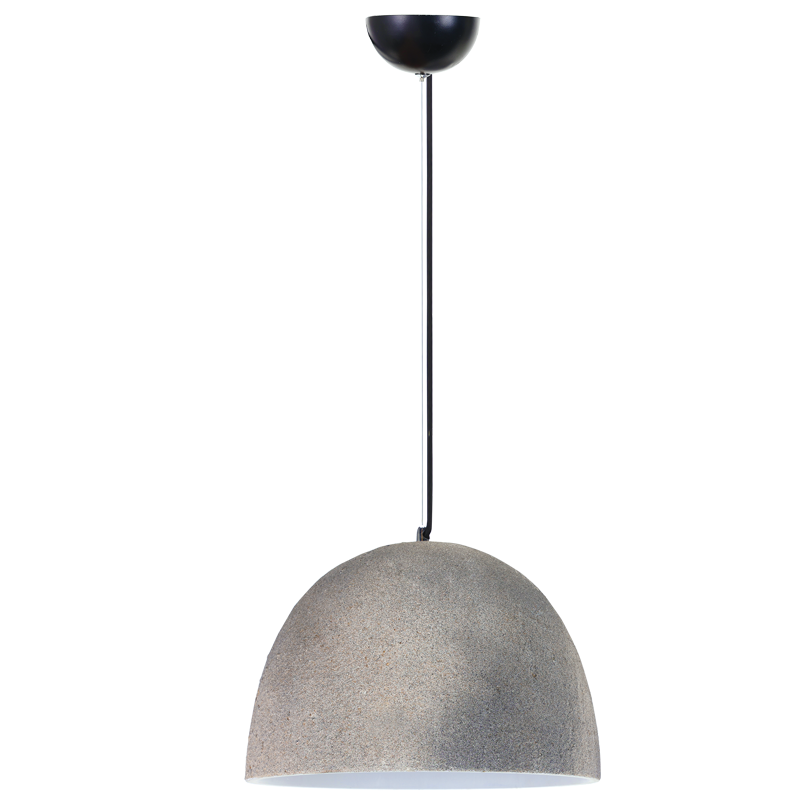 Metal Pendant with Ceramic Shade (PEN929 GREY)