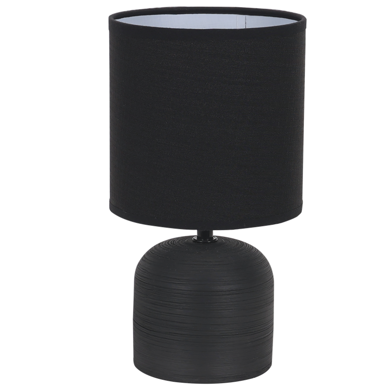 Ceramic Base with Fabric Shade (TL833 BLACK)