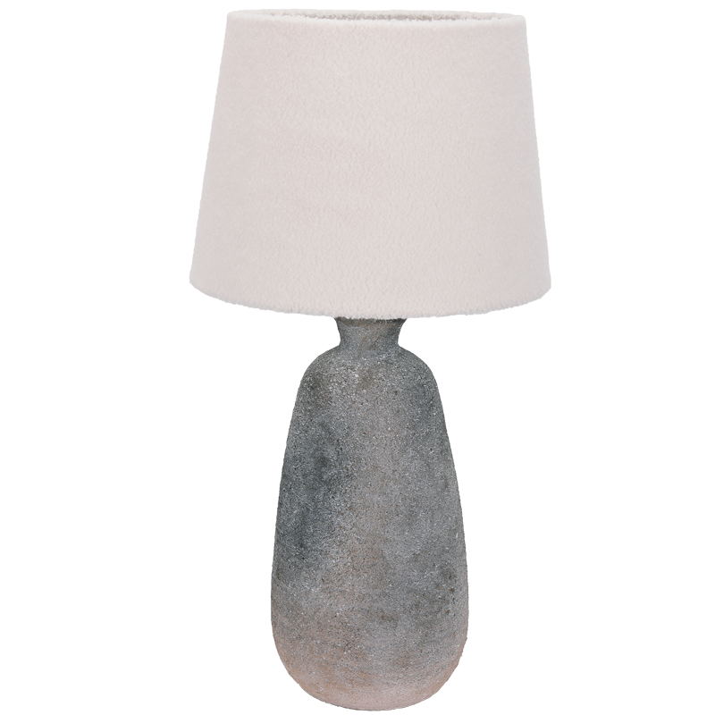 Ceramic Base with Fabric Shade (TL827 GREY STONE)