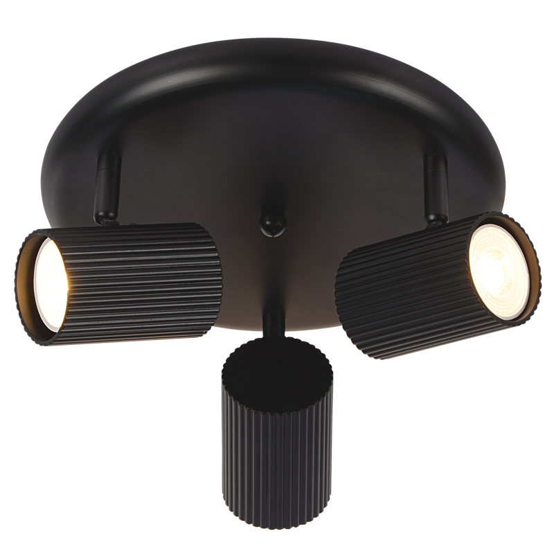 Matt Black Spotlight (S416/3 BLACK)