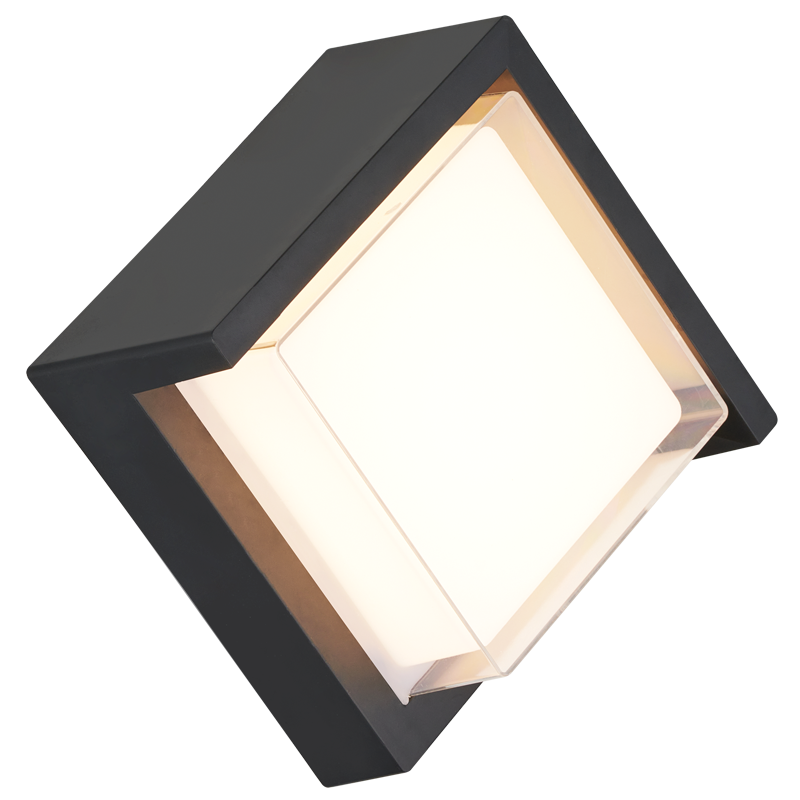 LED, Plastic Base with PC Opal Inner Cover and Clear Outer Cover , IP65 (L591 BLACK)