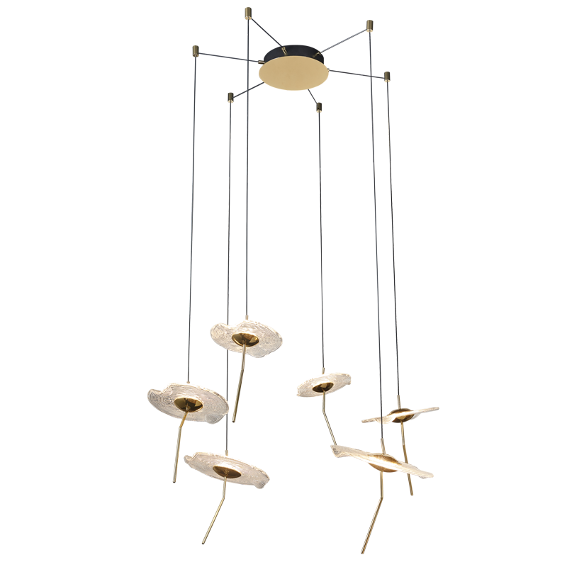 Aluminium and Glass Pendant (PEN955/6 CCT)