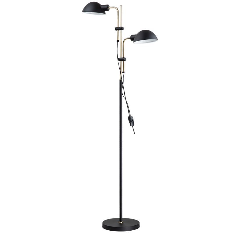 Metal Standing Lamp with Moveable Arm (SL433 BLACK)