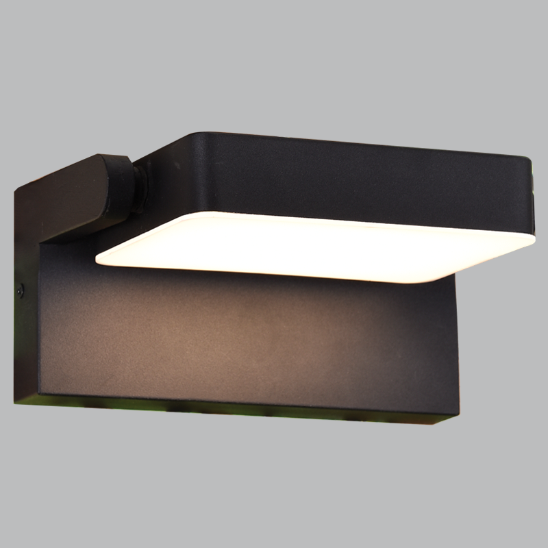 LED, Metal with Opal Acrylic Cover, IP54 (L587 BLACK)