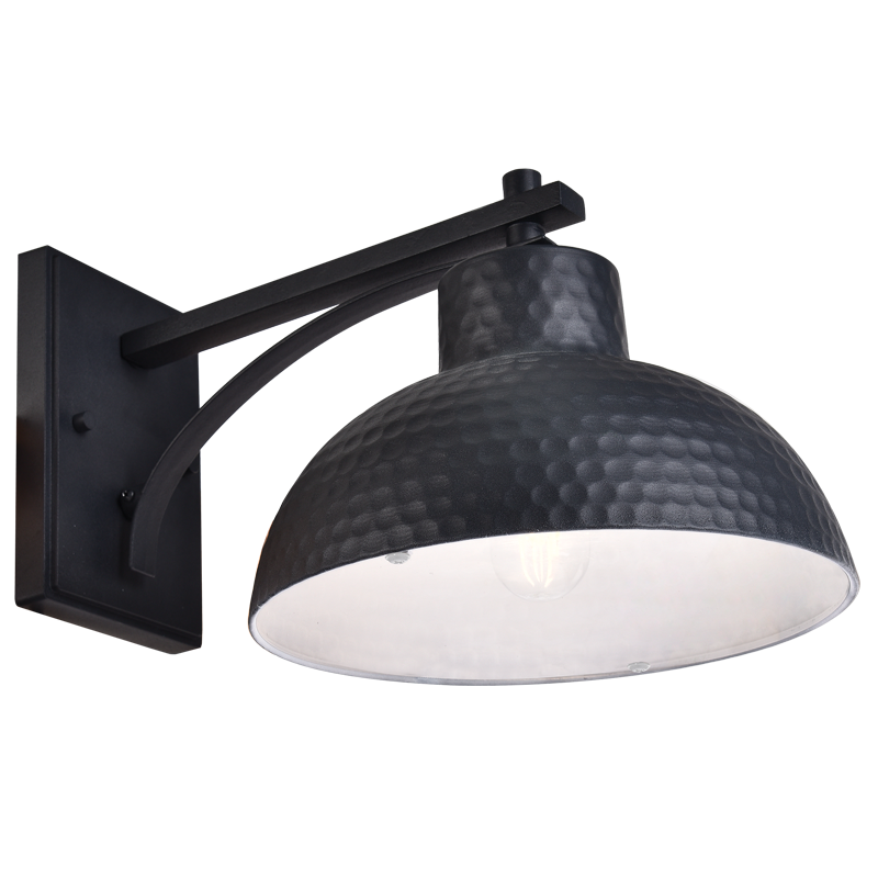 Metal, Aluminium and Clear Glass, IP54 (L586 BLACK)