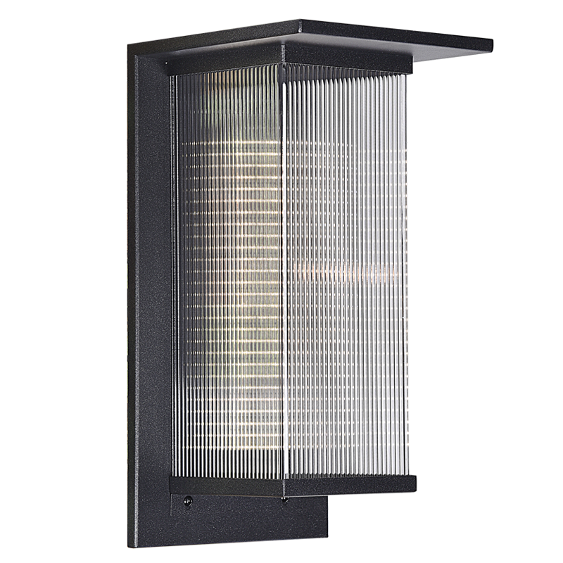 LED, Metal with Clear Prismatic Acrylic Diffuser, IP54 (L583 BLACK)