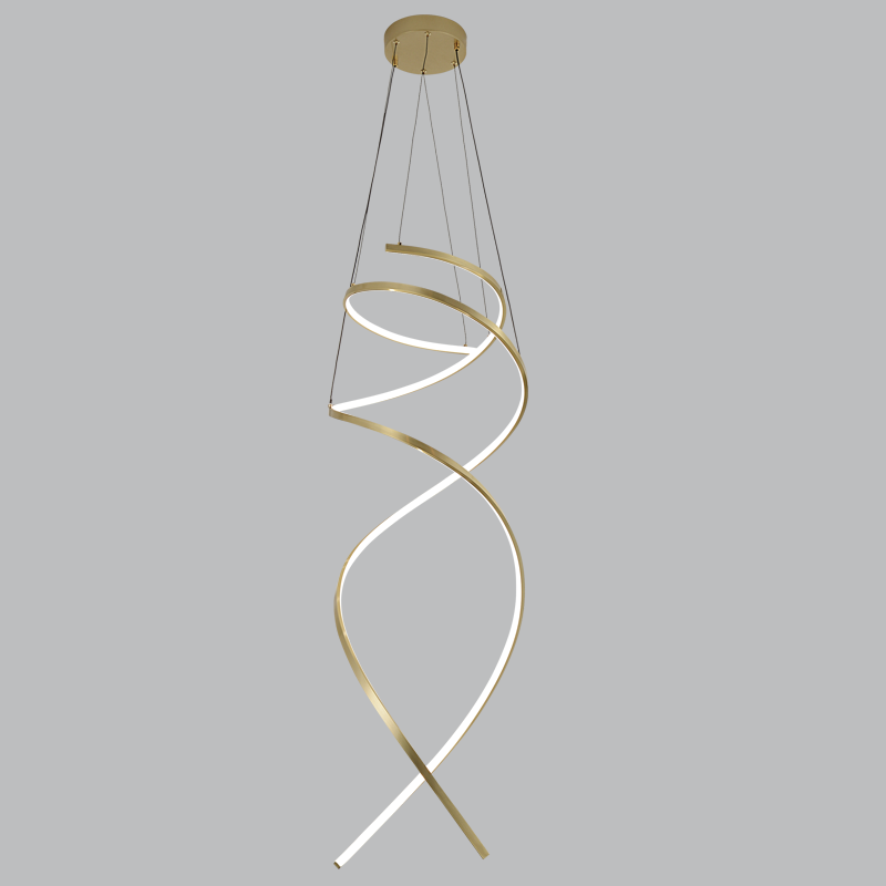 LED, Metal and Acrylic Pendant with Remote Control (PEN965 GOLD)