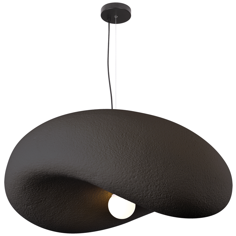 Metal and Foam Pendant (PEN038 BLACK)