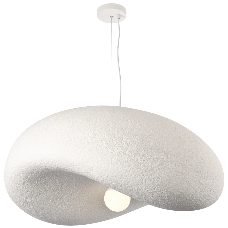 Metal and Foam Pendant (PEN037 WHITE)