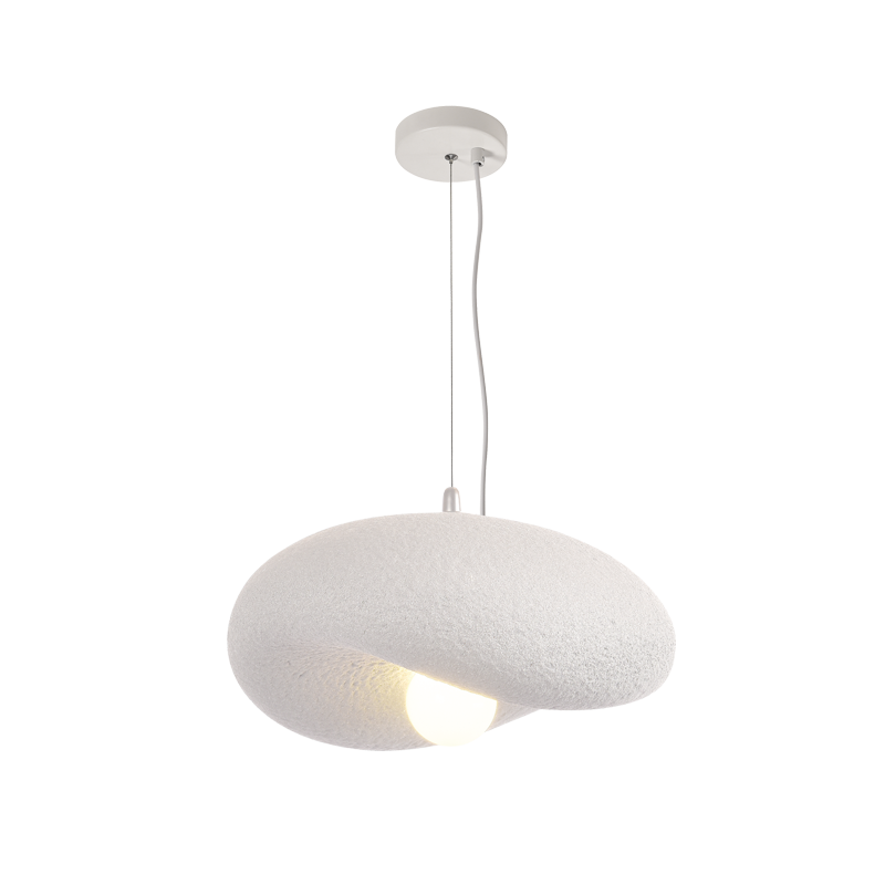 Metal and Foam Pendant (PEN033 WHITE)