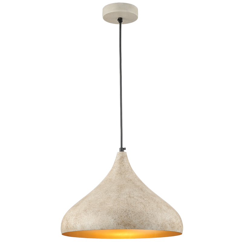 Metal Pendant with Gold Inner (PEN887 SAND RUF)