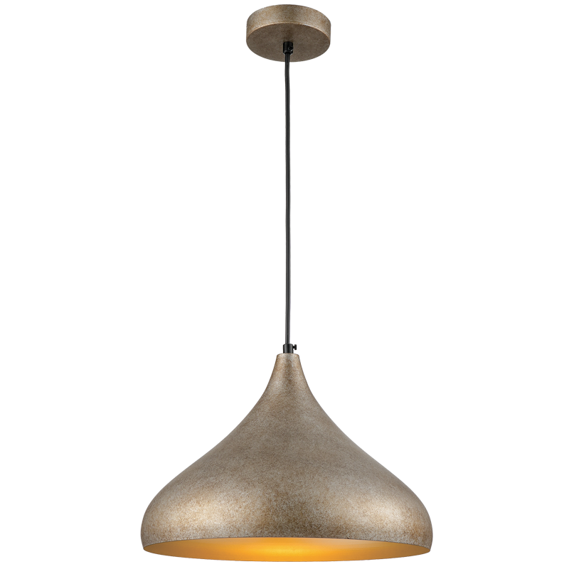 Metal Pendant with Gold Inner (PEN886 CHAMPAGNE RUF)