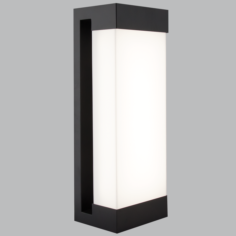 Metal with White Acrylic Cover, IP54 (L622 BLACK)