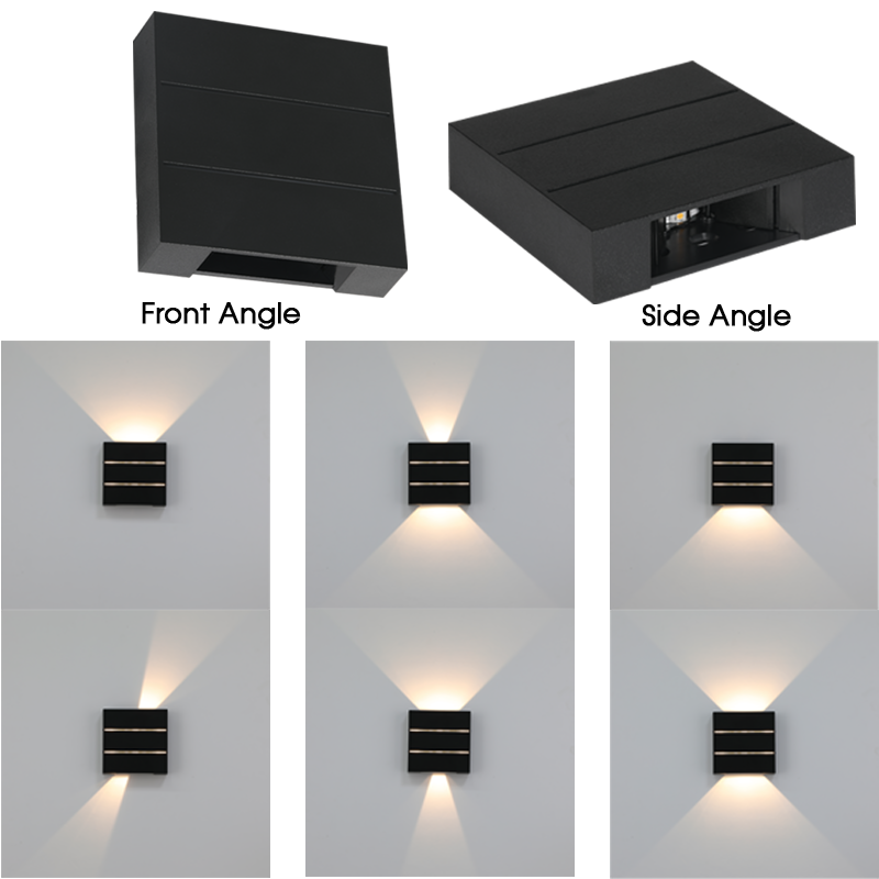 LED, 2 Way Light with Adjustable Beam Angle, IP54 (L619 BLACK)