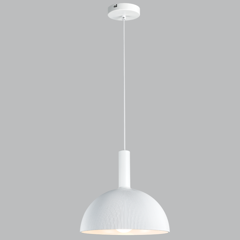 Metal Pendant with White Acrylic Shade (PEN893 WHITE)