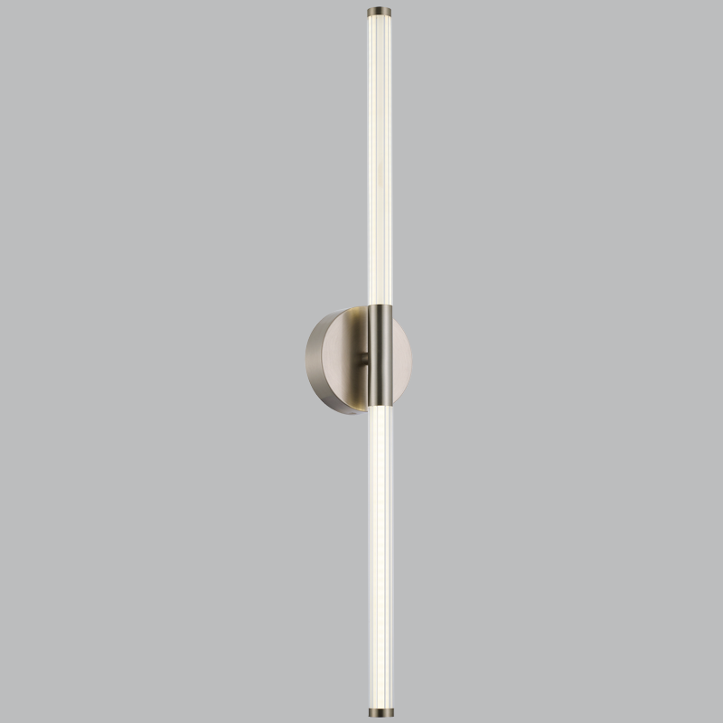 Satin Chrome LED Wall Light (WB224/2 SATIN)