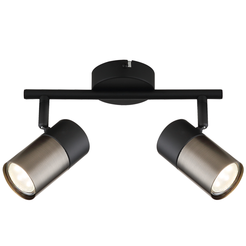 Metal Spotlight (S422/2 BLACK)