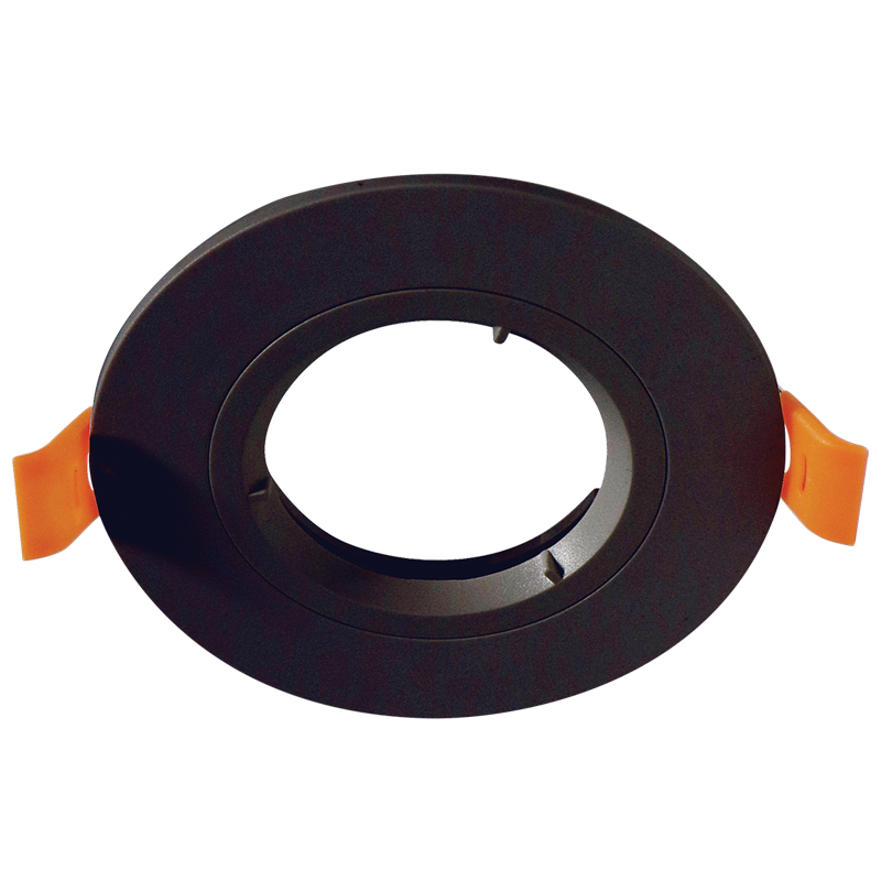 Polycarbonate Downlight with Bayonet Lock, Straight (DL129 BLACK)